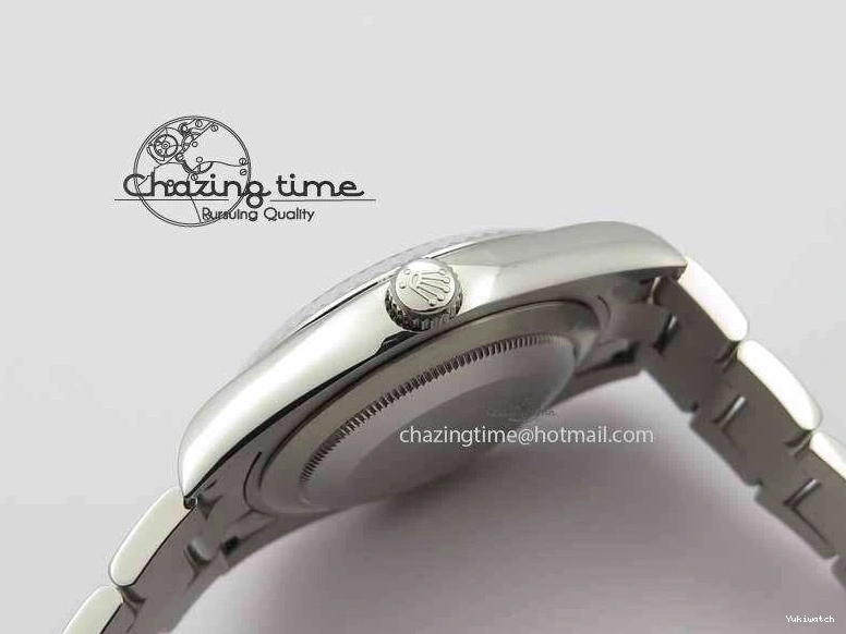 41mm Blue Maker SS Dial SA3136 Bracelet Arabic Silver SS Best On BP 116334 Edition II DateJust 0223